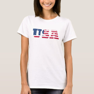 Camiseta Bandeira dos EUA Patriótica