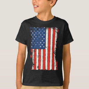 Camiseta Bandeira dos EUA quarto de julho orgulho patriótic