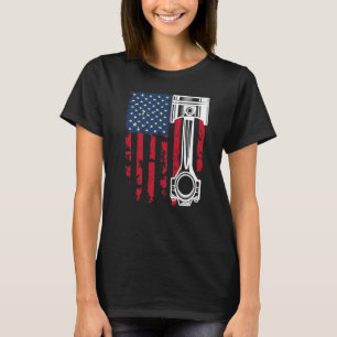 Camiseta Bandeira dos EUA Reparador Automático Mecânico de