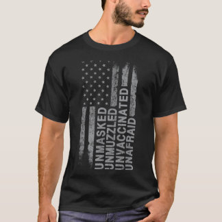 Camiseta Bandeira dos EUA sem mascaramento Sem Muzzle Não V