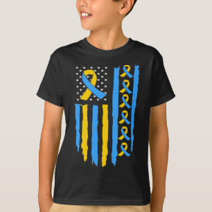 Camiseta Bandeira dos EUA Síndrome de Down Conscientização