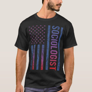 Camiseta Bandeira dos EUA Sociólogo