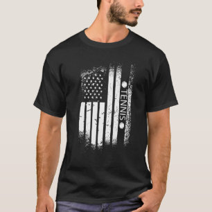 Camiseta bandeira dos EUA tênis, bandeira dos EUA tênis, tê