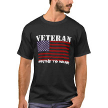 Bandeira dos EUA - Veterano - Digno de Vestir
