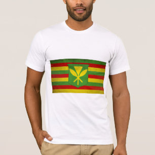 Camiseta Bandeira dos Havaianos Nativos ou Kanaka Maoli