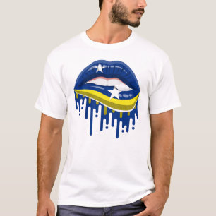 Camiseta Bandeira dos Lábios de Curaçao
