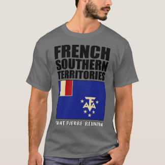 Camiseta Bandeira dos Territórios Franceses do Sul