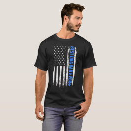 Camiseta Bandeira e cão engraçados do t-shirt do pai do cão