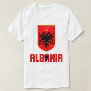 Camiseta Bandeira e Casaco de Armas Patriótica