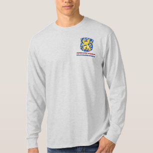 Camiseta Bandeira e Casaco de Armas Patriótica