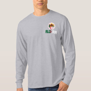Camiseta Bandeira e Casaco de Armas Patriótica na Argélia