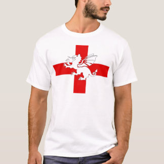 Camiseta Bandeira e dragão de Inglaterra
