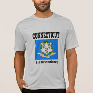 Camiseta bandeira e lema de Connecticut