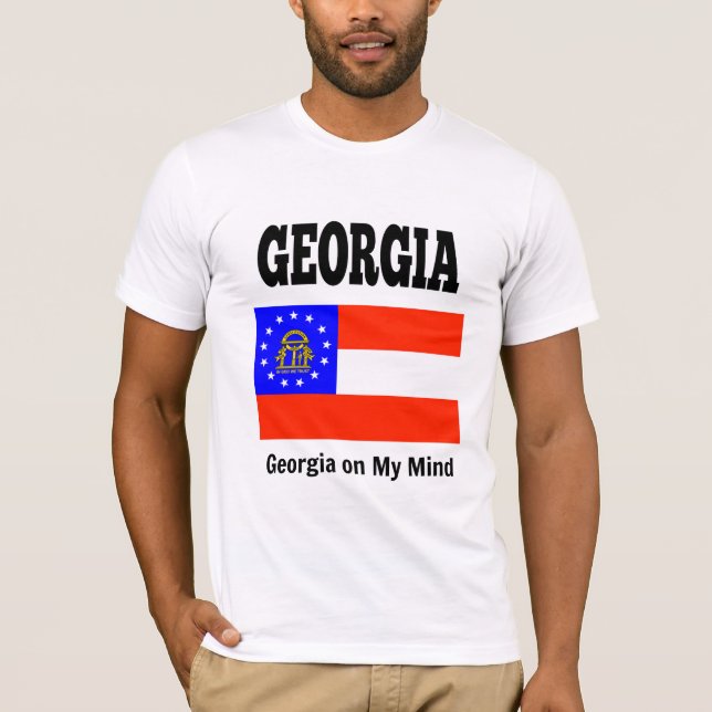 Camiseta Bandeira e lema do Estado da Geórgia (Frente)