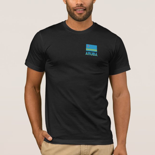 Camiseta Bandeira e Palavra de Aruba (Frente)