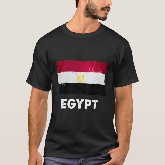 Camiseta Bandeira egípcia (Frente)