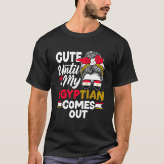 Camiseta Bandeira Egípcia do Egito Até que Meu Egípcio Saia