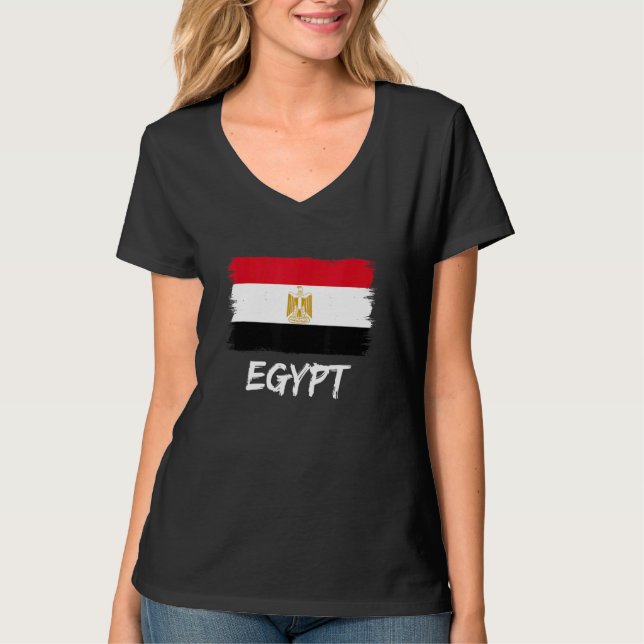 Camiseta Bandeira Egípcia Egito 1 (Frente)