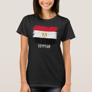 Camiseta Bandeira Egípcia Vintage Egípcia & Orgulhosa Das M