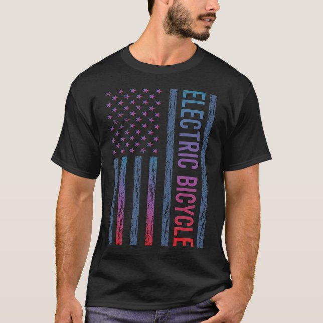 Camiseta Bandeira Elétrica Bicicleta E Bike Ebike (Frente)