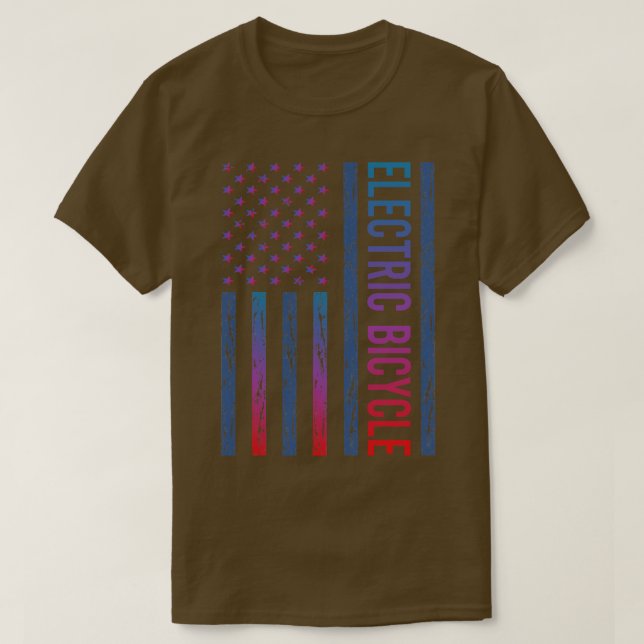 Camiseta Bandeira Elétrica Bicicleta E Bike Ebike (Frente do Design)