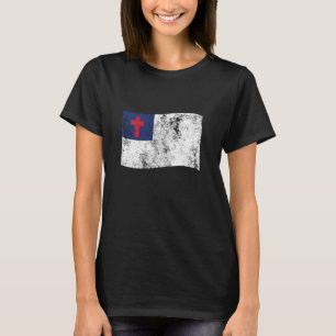 Camiseta Bandeira em relevo cristão impressa retrorreflecto