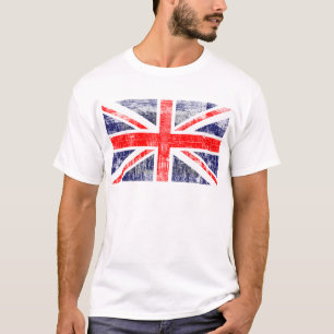 Camiseta Bandeira Englaterra grunge