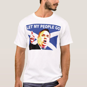 Camiseta Bandeira escocesa com Alex Salmond