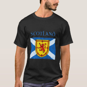Camiseta Bandeira Escocesa Saltyre Blue Banner Da Escócia