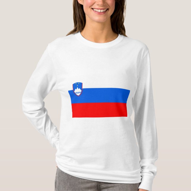 Camiseta Bandeira eslovena (Frente)