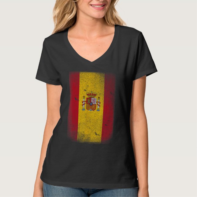 Camiseta Bandeira Espana e espanha (Frente)