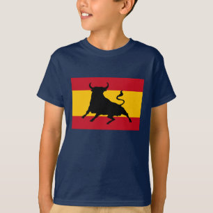 Camiseta Bandeira espanhola com touro