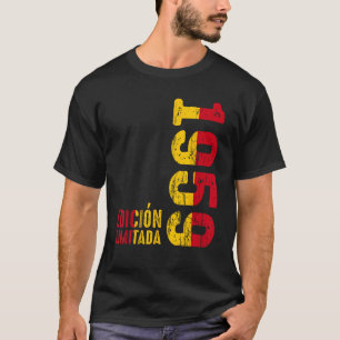 Camiseta Bandeira Espanhola Retro 1959 Ano 1959 Vintage 195