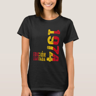 Camiseta Bandeira Espanhola Retro 1974 Ano 1974 Vintage 197