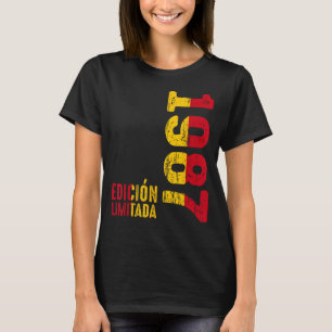 Camiseta Bandeira Espanhola Retro 1987 Ano 1987 Vintage 198