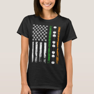Camiseta Bandeira Esportiva Americana Dia de São Patrício T