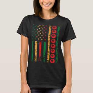 Camiseta Bandeira Esportiva Americana Mês da História Negra