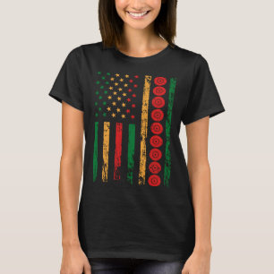 Camiseta Bandeira Esportiva Americana Mês da História Negra