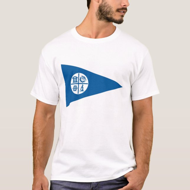 Camiseta bandeira Estados Unidos América da cidade de (Frente)