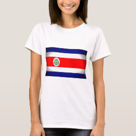 Camiseta Bandeira Estilizada da Costa Rica