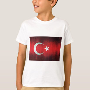 Camiseta Bandeira Estilizada da Turquia