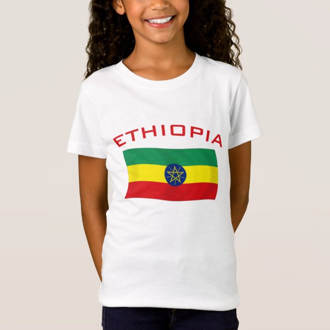 Camiseta Bandeira etíope 2 (Frente)