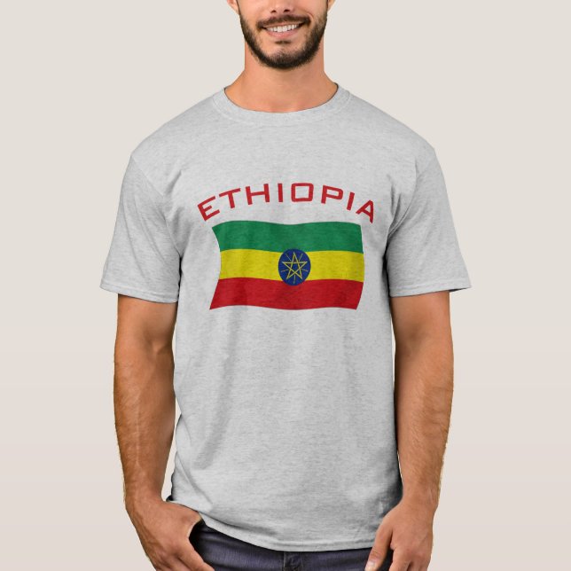 Camiseta Bandeira etíope 2 (Frente)