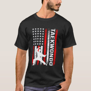 Camiseta Bandeira EUA Taekwondo EUA Esporte Artes Marciai