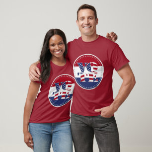 Camiseta Bandeira EUA V O T E 2024