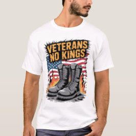 Camiseta Bandeira EUA Veteranos Não São Reis