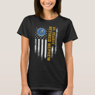 Camiseta Bandeira EUA Vintage Orgulhoso Aposentado Veterano