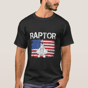 Camiseta Bandeira F-22 Raptor EUA Caça Avião Militar Piloto