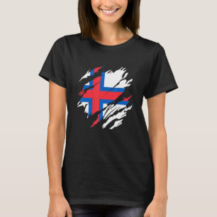 Camiseta Bandeira Faroesa Ilhas Faroé 2