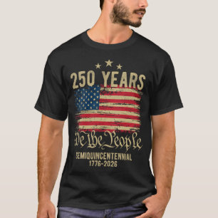Camiseta Bandeira Feminina dos EUA 250 Anos de Aniversário